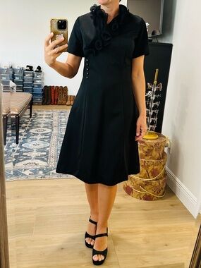 Vintage 60’s TONI TODD Ruffle Shift Dress